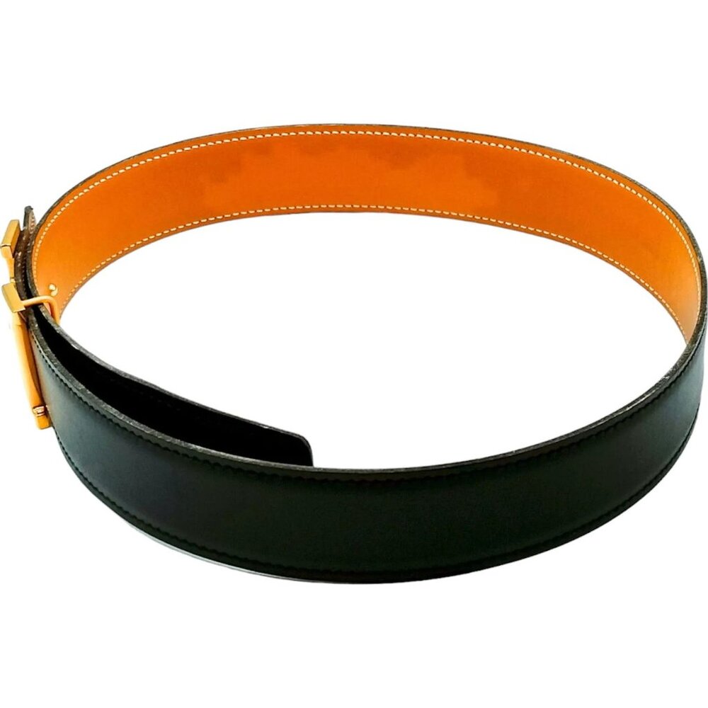 705364AG (S6) Hermes Belt Black Leather - Picture 3 of 10